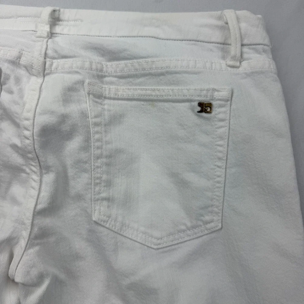 Joe's Jeans The Honey Jeans Women 31 White Curvy Flare Leg Low Rise Denim